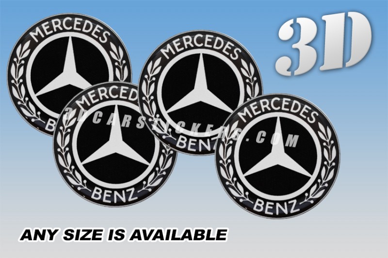 Detail Mercedes Centre Cap Stickers Nomer 4