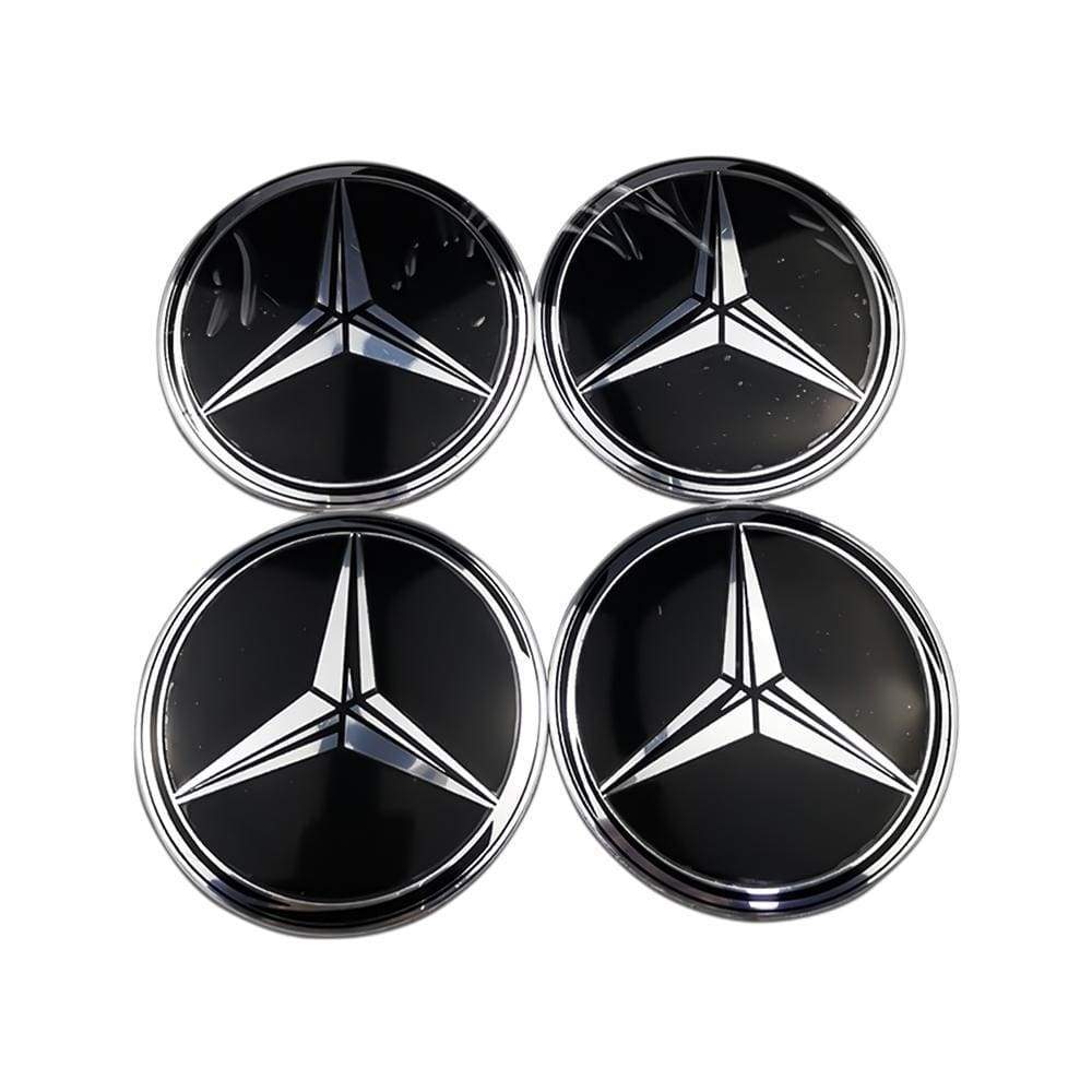 Detail Mercedes Centre Cap Stickers Nomer 9