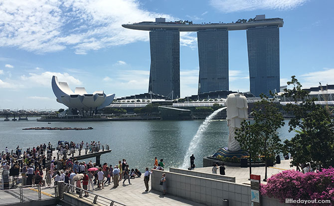 Detail Merlion Park Marina Bay Nomer 51