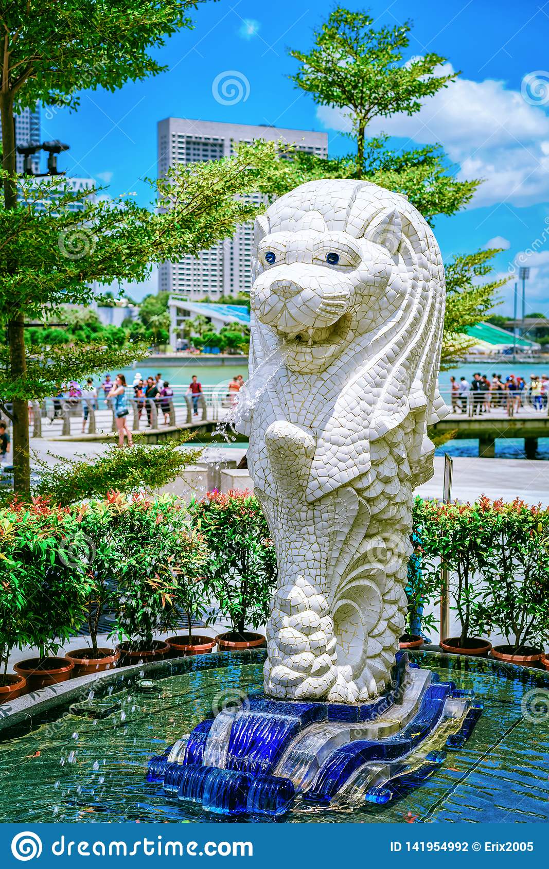 Detail Merlion Park Marina Bay Nomer 54