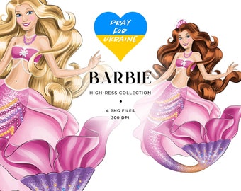 Detail Mermaid Barbie Clipart Nomer 45