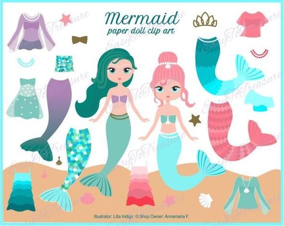 Detail Mermaid Barbie Clipart Nomer 51