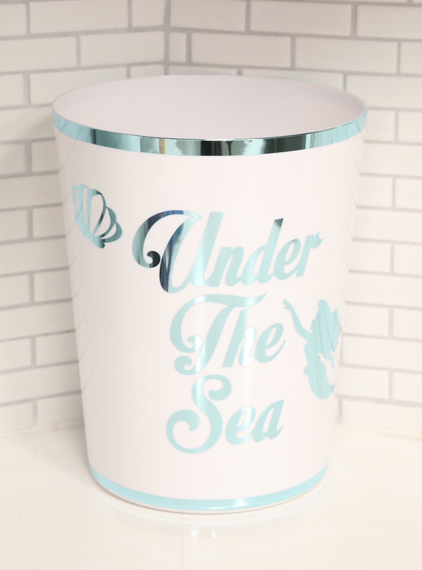 Mermaid Bathroom Trash Can - KibrisPDR