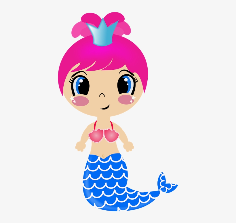 Detail Mermaid Birthday Clipart Nomer 11