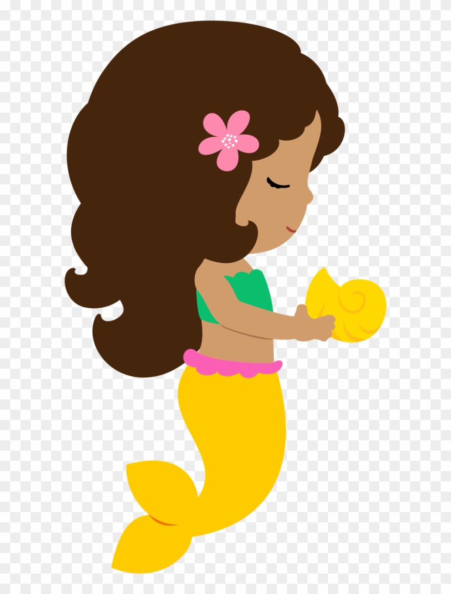 Detail Mermaid Birthday Clipart Nomer 46