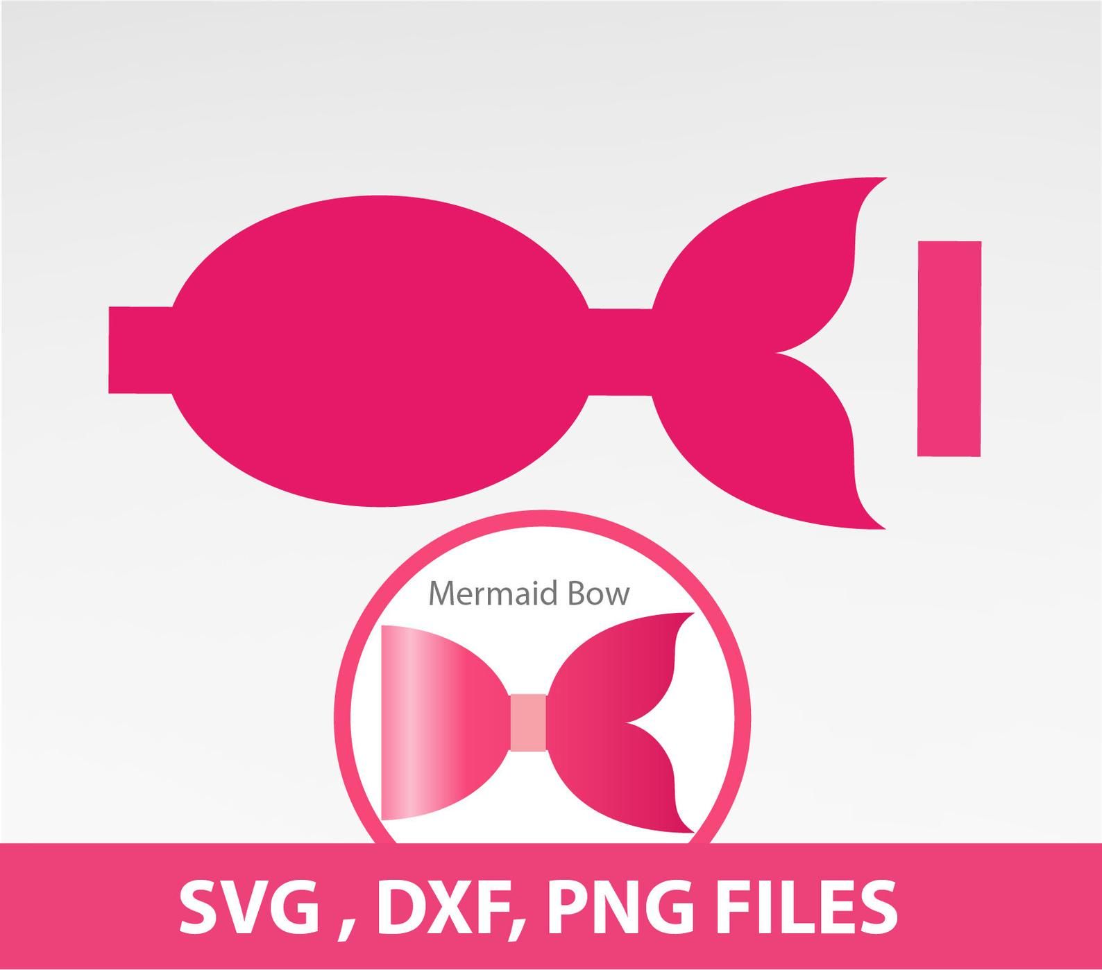 Detail Mermaid Bow Template Free Nomer 13