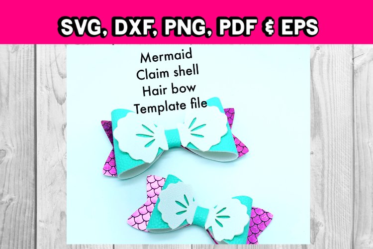 Detail Mermaid Bow Template Free Nomer 42