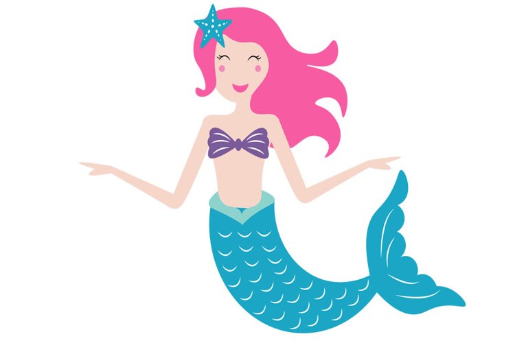 Detail Mermaid Clipart Images Nomer 20