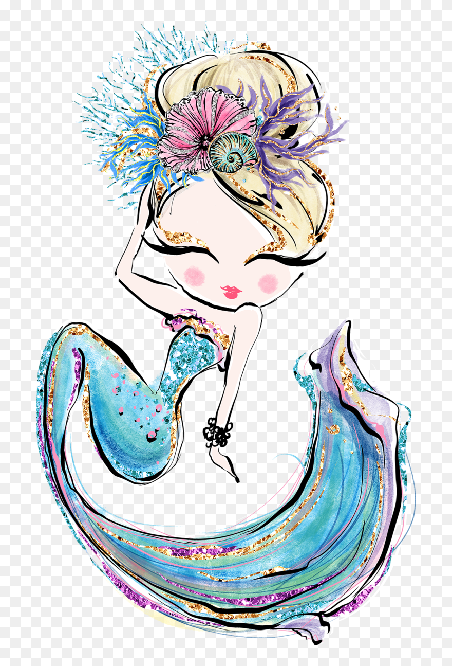 Detail Mermaid Clipart Images Nomer 50