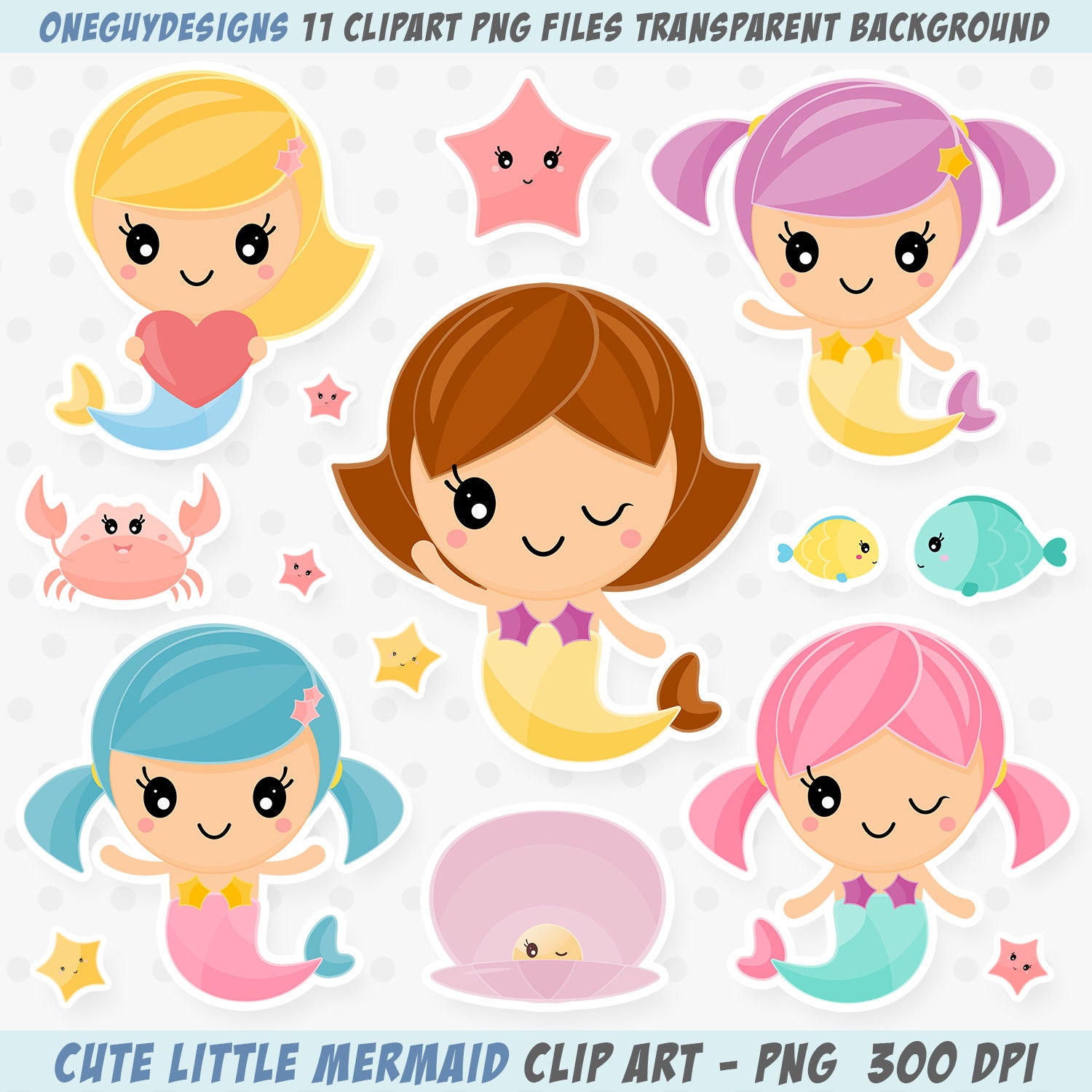 Detail Mermaid Clipart Png Nomer 23