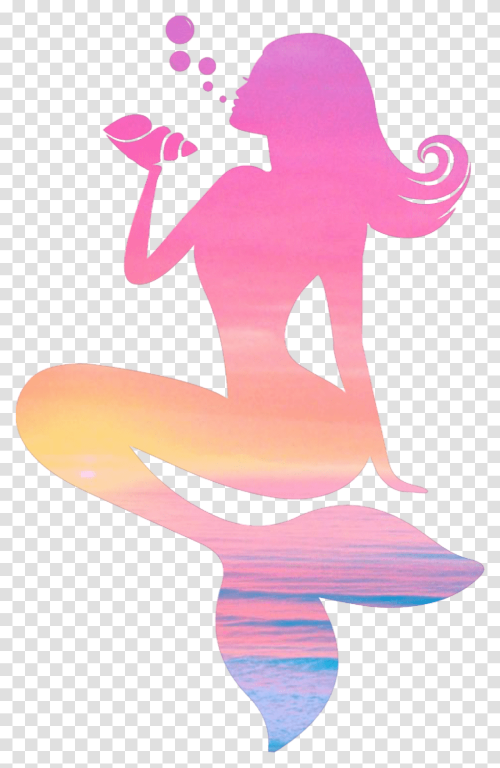 Detail Mermaid Clipart Silhouette Nomer 16