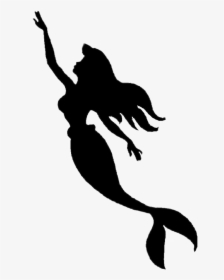 Detail Mermaid Clipart Silhouette Nomer 26