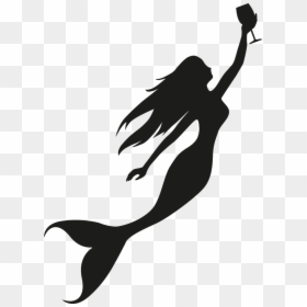 Detail Mermaid Clipart Silhouette Nomer 32