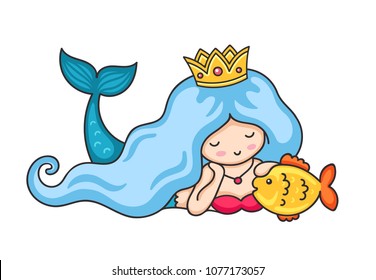 Detail Mermaid Crown Clipart Nomer 24