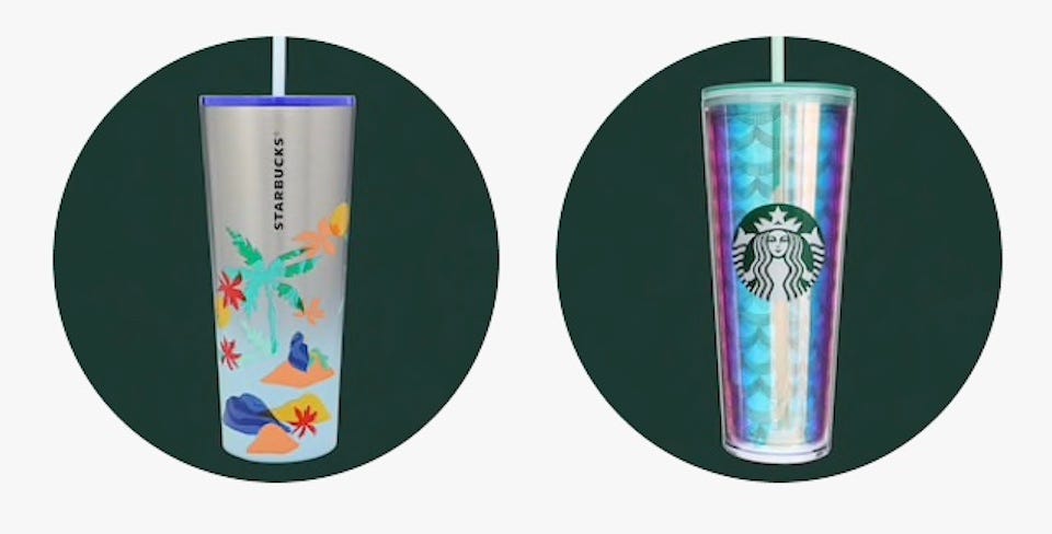 Detail Mermaid Cup Starbucks 2021 Nomer 19