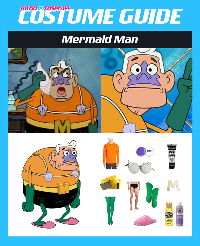 Mermaid Man Starfish Mask - KibrisPDR