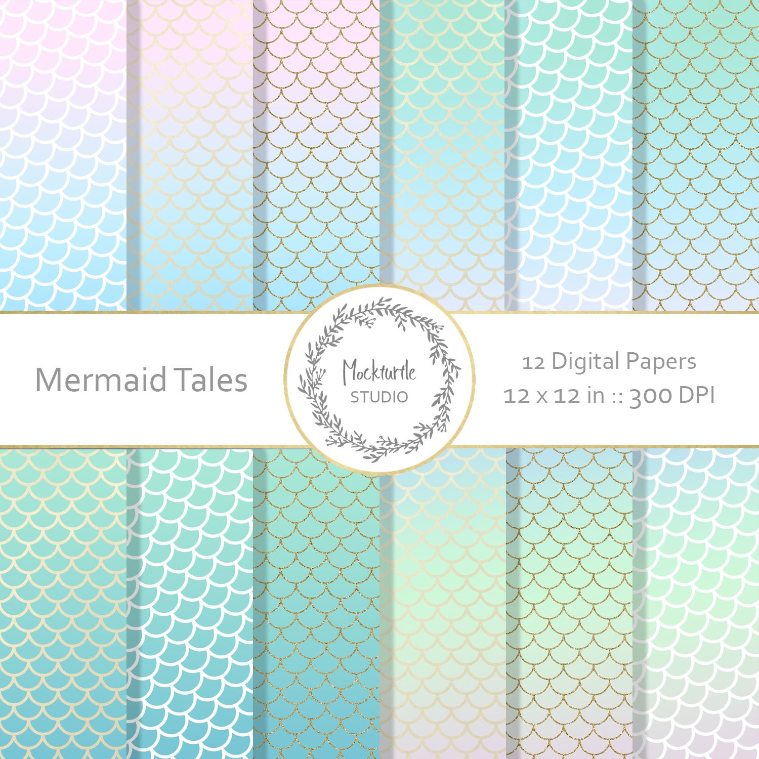 Detail Mermaid Scale Clipart Nomer 42