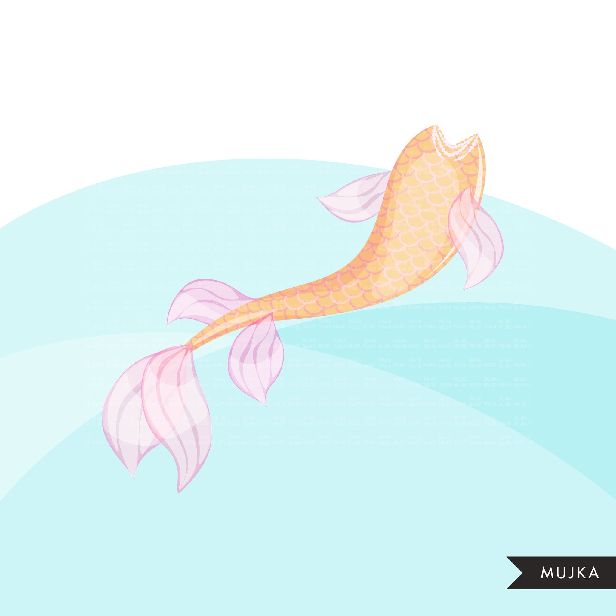 Detail Mermaid Scale Clipart Nomer 47