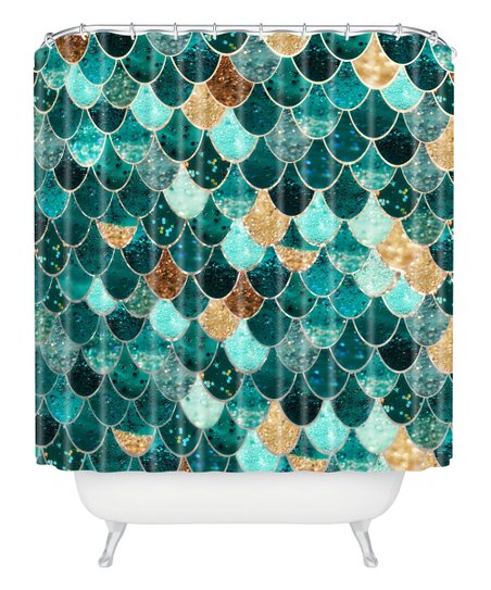 Detail Mermaid Scales Shower Curtain Nomer 16