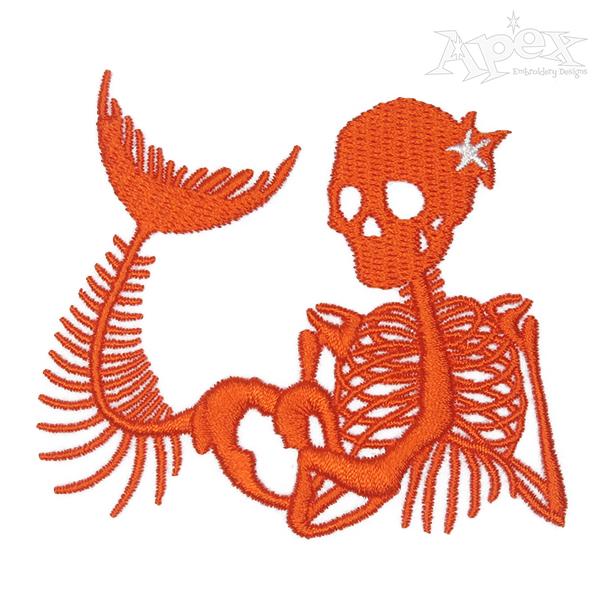 Detail Mermaid Skeleton Clipart Nomer 22