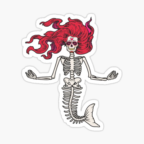 Detail Mermaid Skeleton Clipart Nomer 27