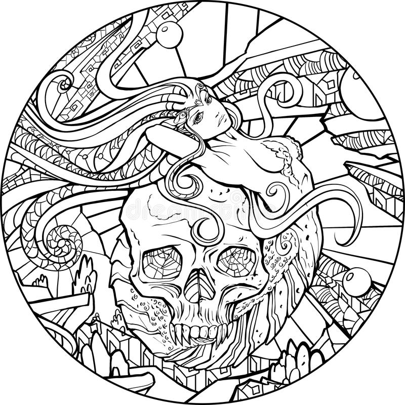 Detail Mermaid Skeleton Clipart Nomer 35