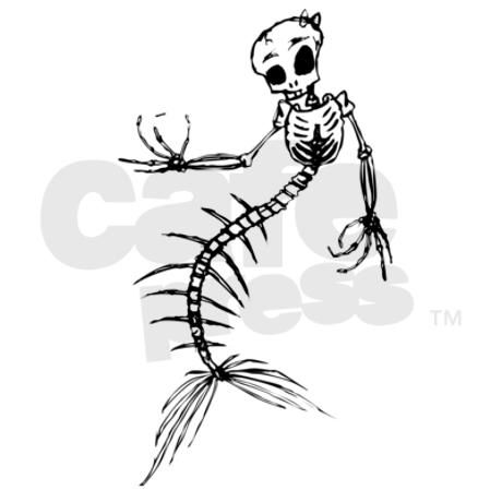 Detail Mermaid Skeleton Clipart Nomer 41