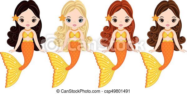 Detail Mermaid Swimming Clipart Nomer 27