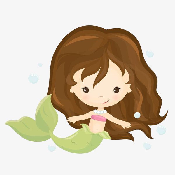 Detail Mermaid Swimming Clipart Nomer 37