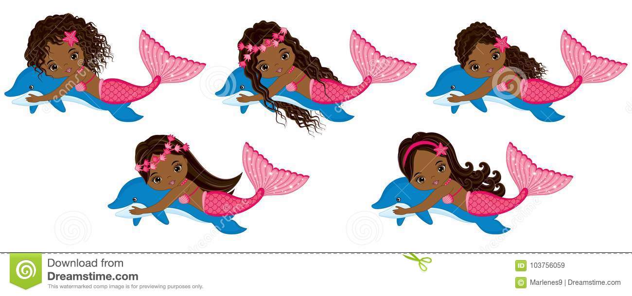 Detail Mermaid Swimming Clipart Nomer 51