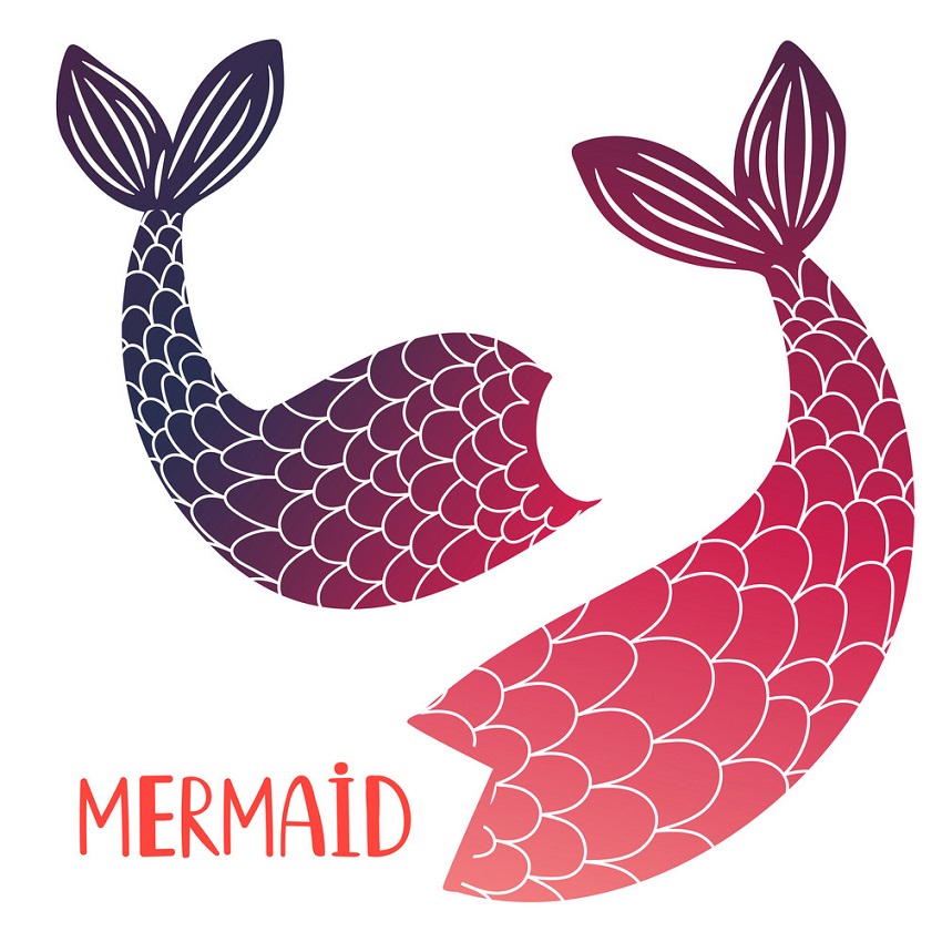 Detail Mermaid Tail Clipart Nomer 57