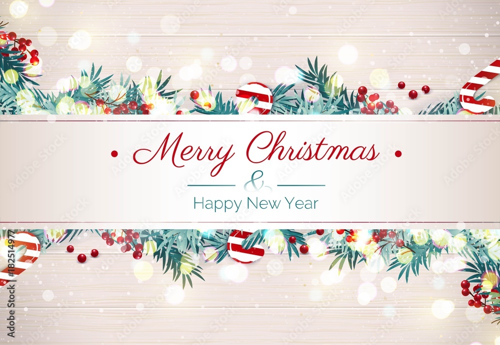 Detail Merry Christmas And Happy New Year Background Nomer 28
