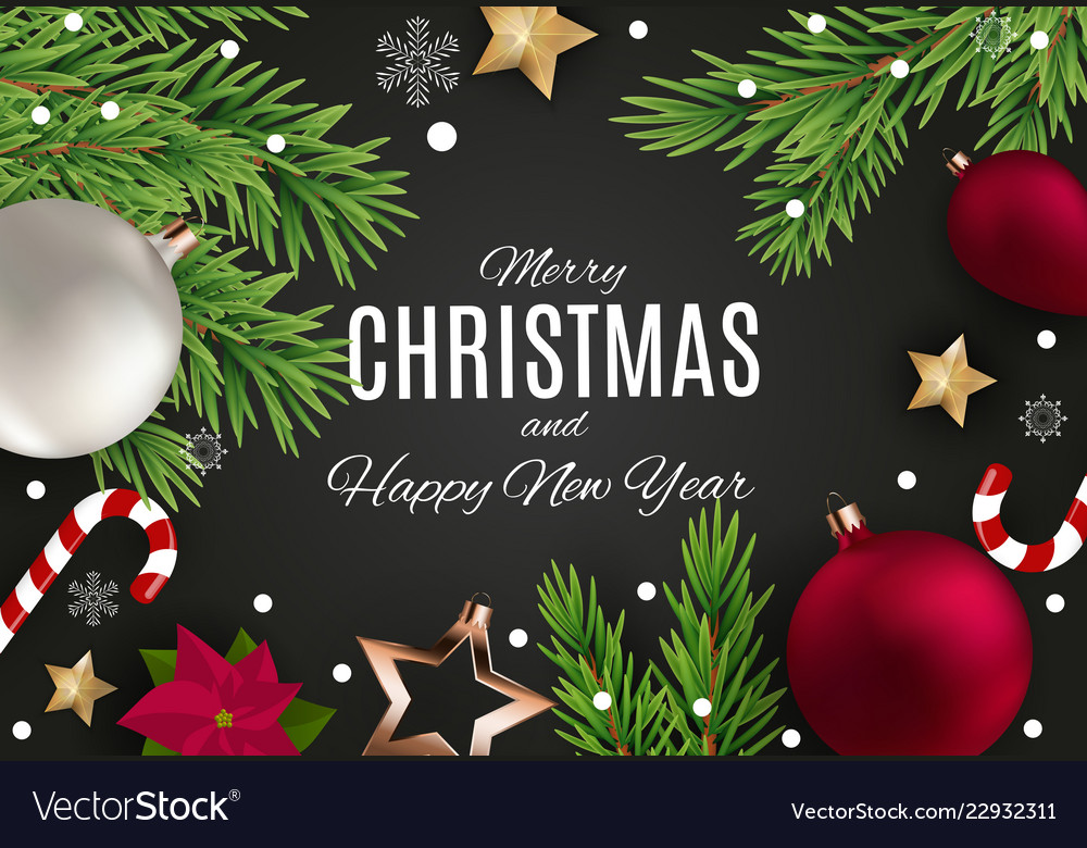 Detail Merry Christmas And Happy New Year Background Nomer 7