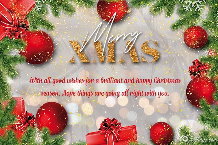 Detail Merry Christmas Greeting Card Quotes Nomer 44