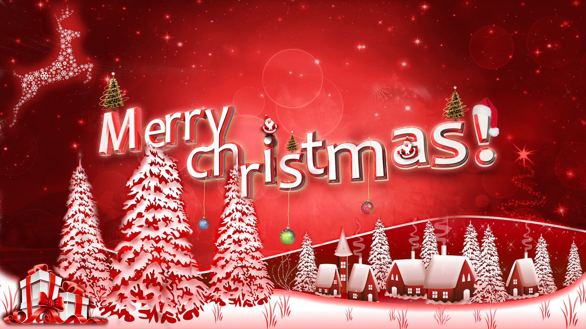 Detail Merry Christmas Hd Wallpaper Nomer 12