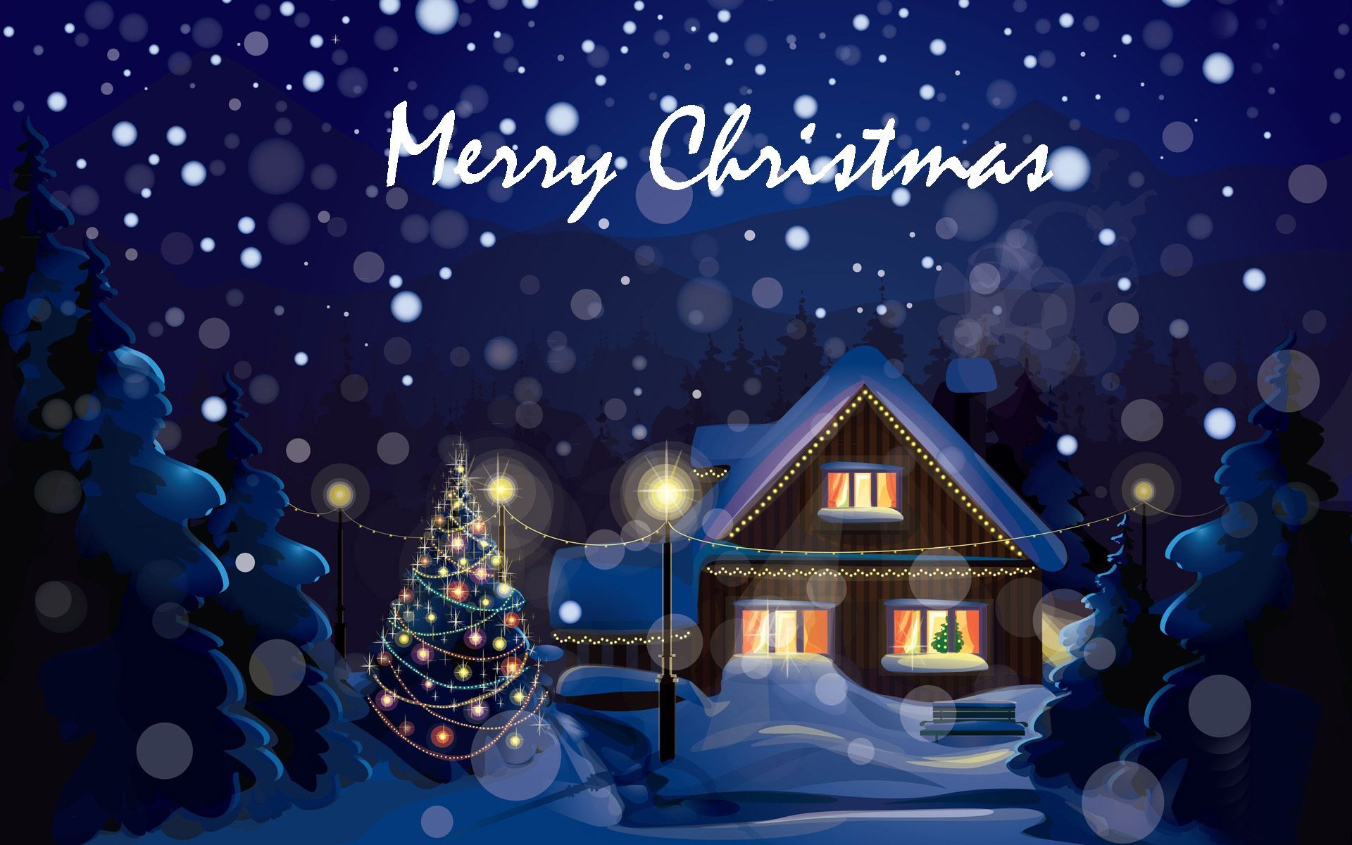 Detail Merry Christmas Hd Wallpaper Nomer 3