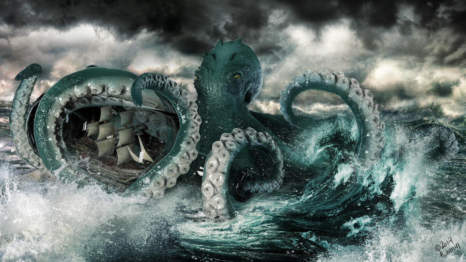 Detail Kraken Wallpaper Nomer 17