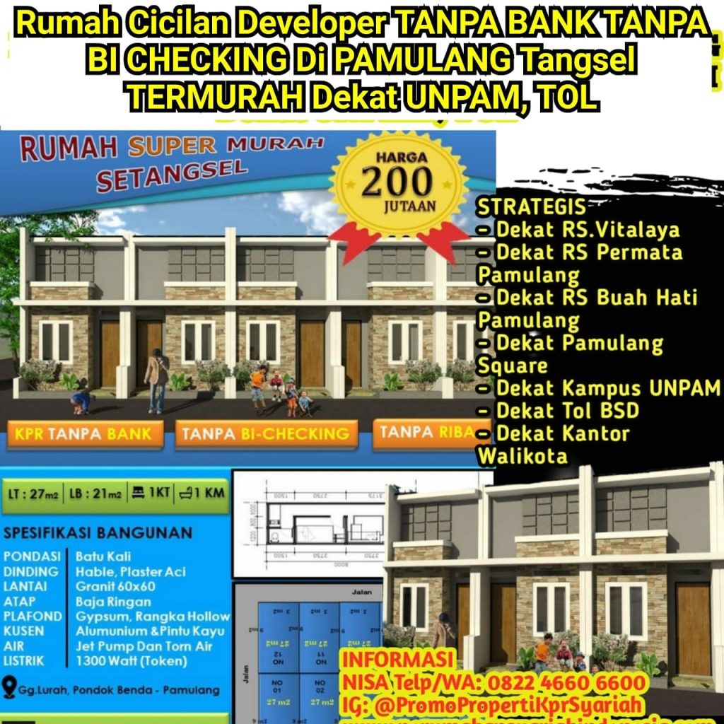 Detail Kredit Rumah Tanpa Bi Checking Di Tangerang Nomer 53