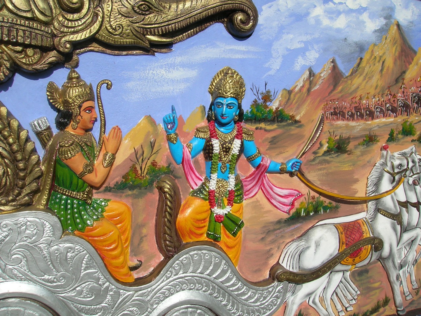 Detail Krishna Dan Arjuna Mahabharata Nomer 48