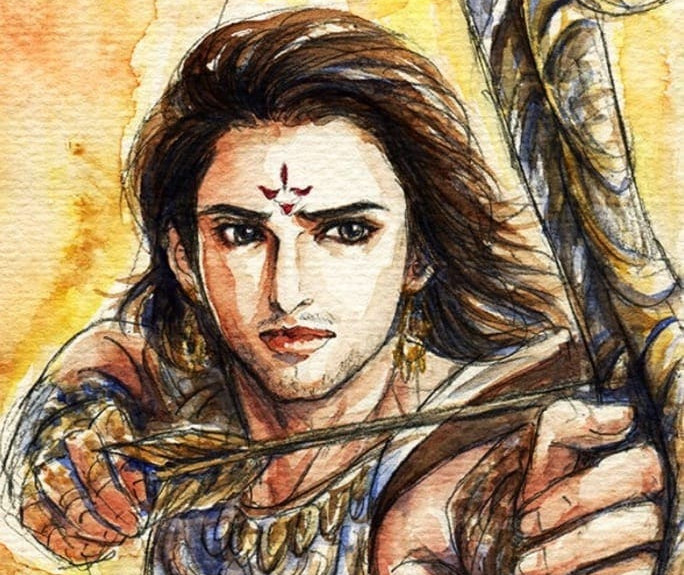 Detail Krishna Dan Arjuna Mahabharata Nomer 53