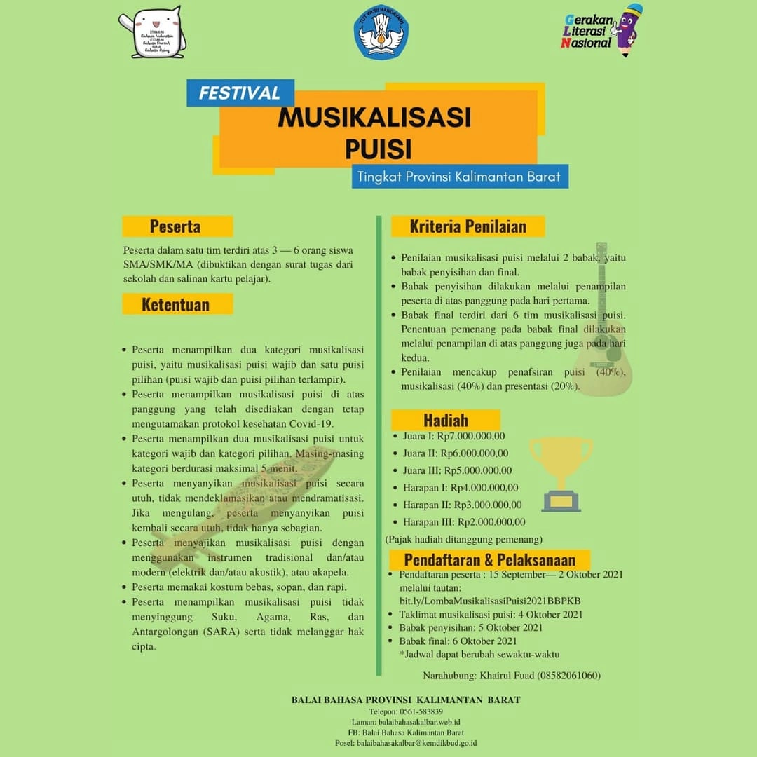 Detail Kriteria Penilaian Puisi Nomer 46