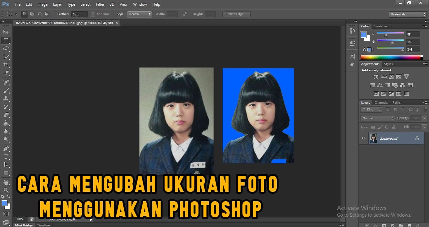 Detail Merubah Ukuran Foto 3x4 Di Photoshop Nomer 15