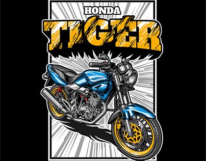 Detail Mesin Honda Tiger Vector Nomer 27