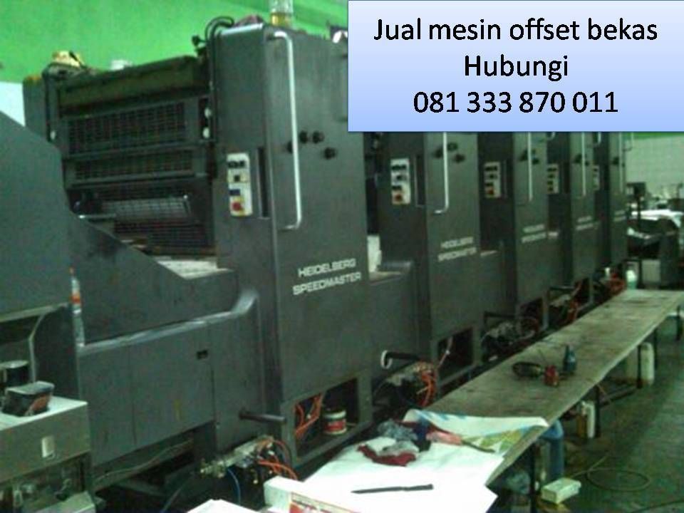 Detail Mesin Offset 4 Warna Nomer 32