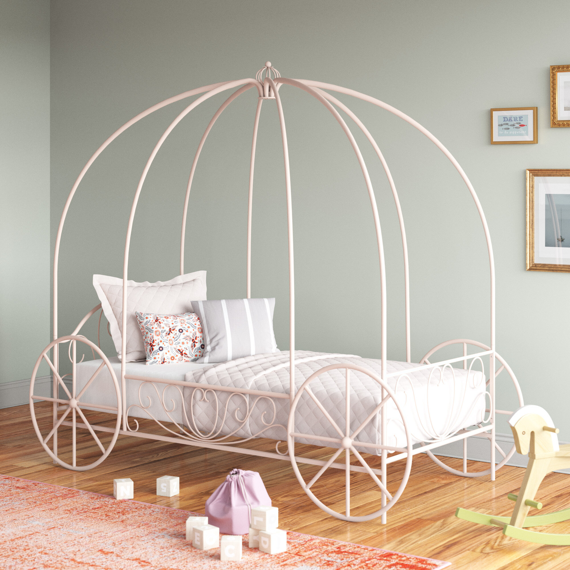 Detail Metal Cinderella Carriage Bed Nomer 22