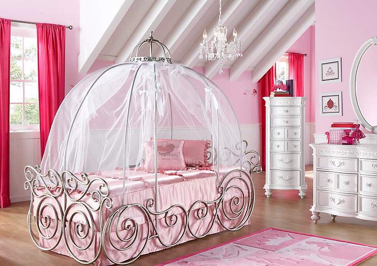 Detail Metal Cinderella Carriage Bed Nomer 49