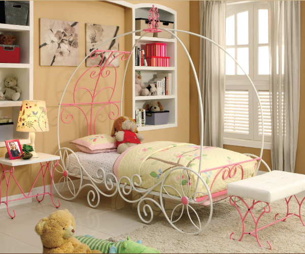 Detail Metal Cinderella Carriage Bed Nomer 51