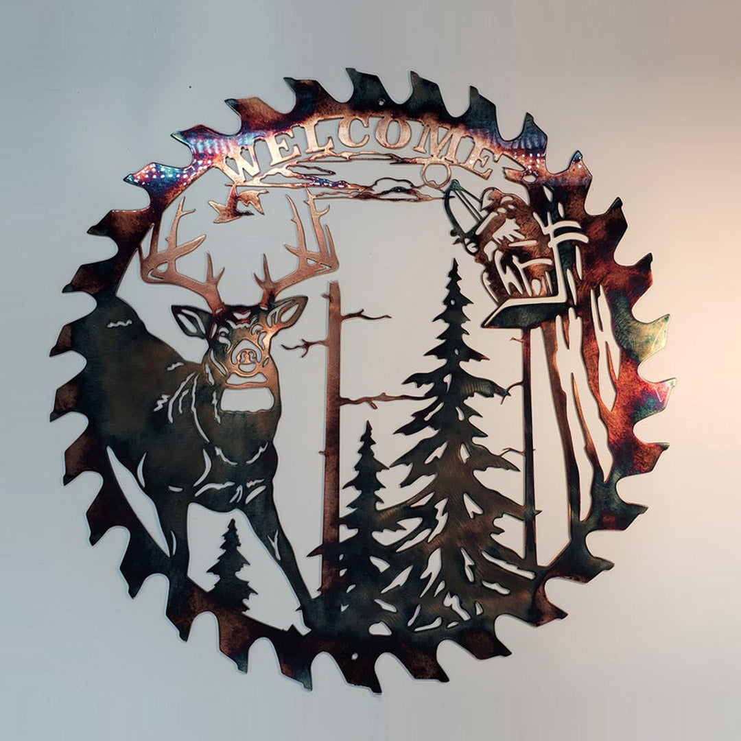 Detail Metal Elk Cutouts Nomer 17