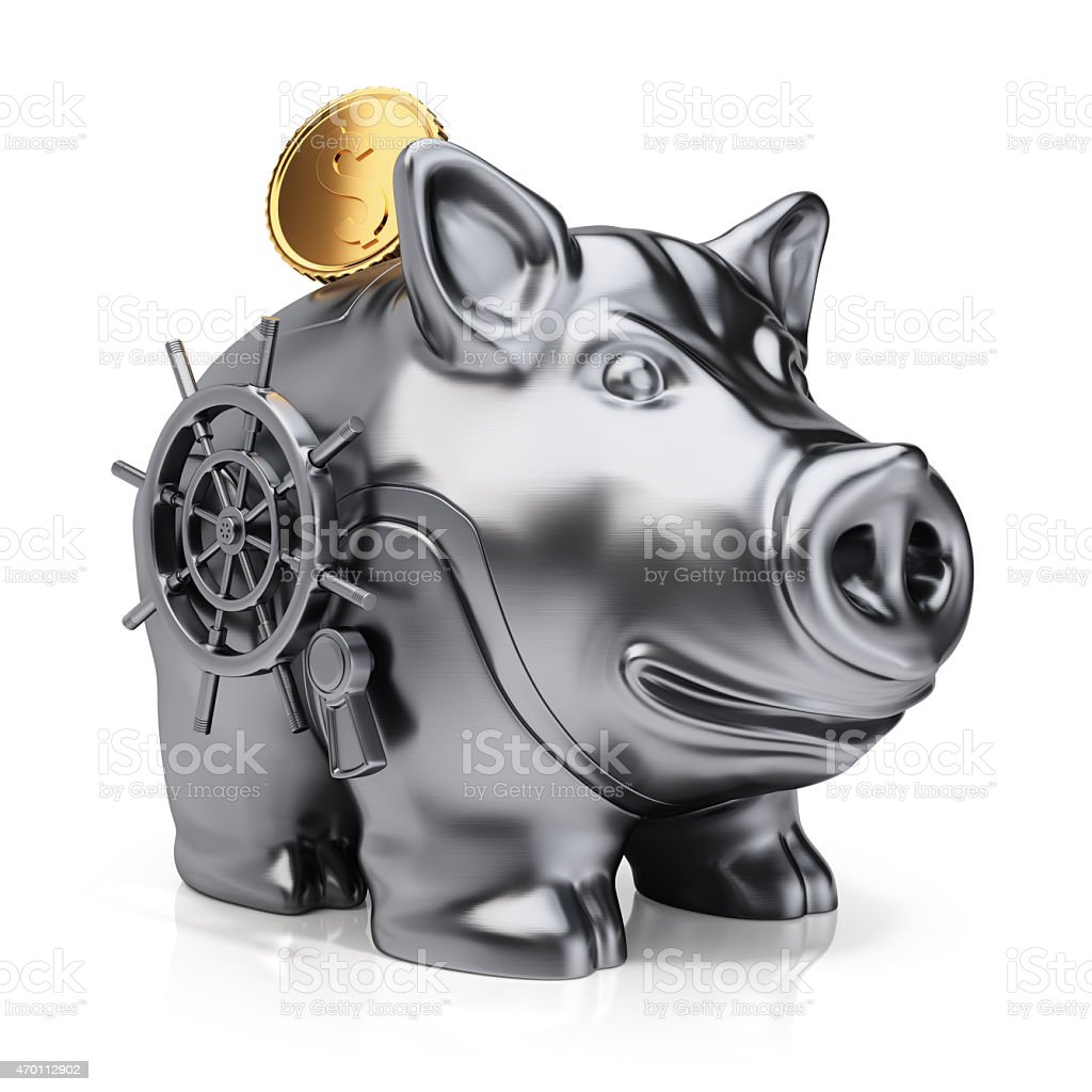 Detail Metal Piggy Bank With Lock Nomer 3