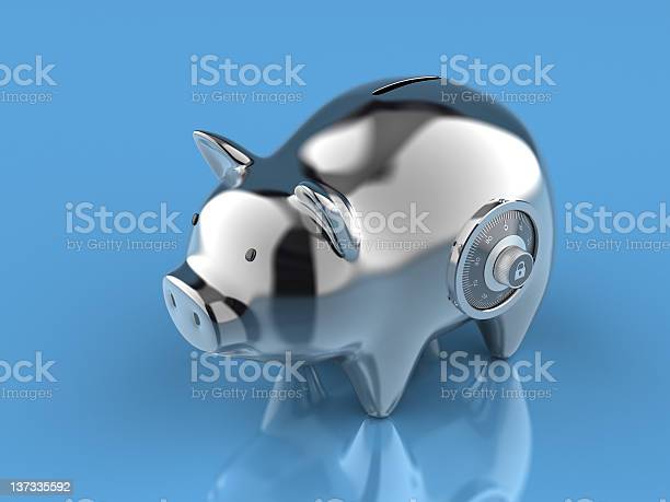 Detail Metal Piggy Bank With Lock Nomer 26